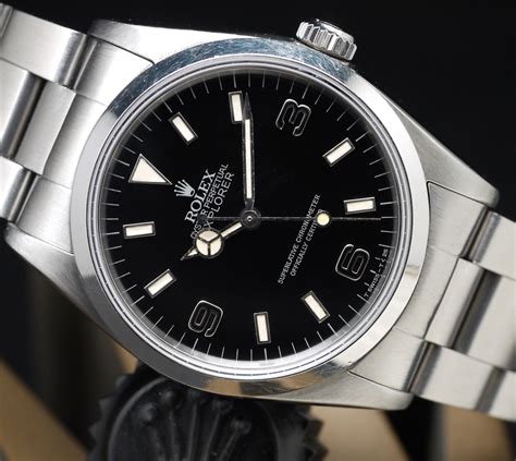 rolex 369 explorer|Rolex black dial explorer.